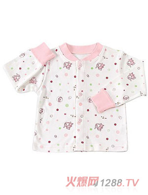 摩可拿寶寶粉色內(nèi)衣上衣