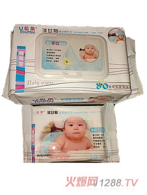 幼柔洋甘菊yingye手口濕巾80抽+10抽