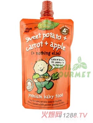 葉子?jì)雰汗啵t薯、胡蘿卜和蘋果）