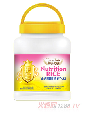 金諾貝嬰護(hù)暢乳鐵蛋白營(yíng)養(yǎng)米粉