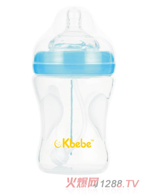 okbebe特寬口硅膠感溫奶瓶230mlA-1107