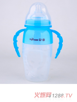 U親A105寬口硅膠奶瓶210ml