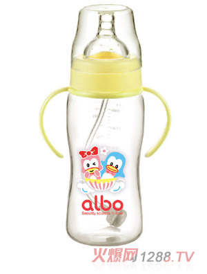愛(ài)樂(lè)寶PP自動(dòng)奶瓶300ml黃色