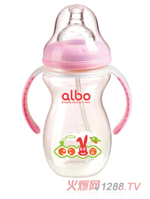 愛(ài)樂(lè)寶PP葫蘆自動(dòng)奶瓶270ml粉色