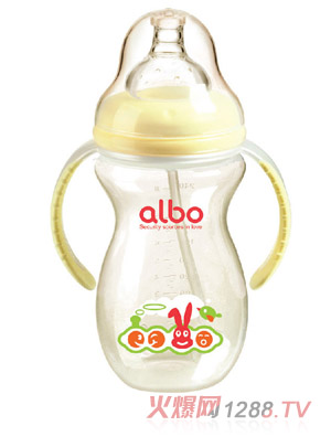 愛(ài)樂(lè)寶PP葫蘆自動(dòng)奶瓶270ml黃色