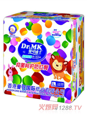 曼可博士親膚極薄嬰兒紙尿褲L碼