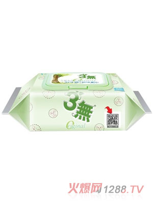 3無(wú)yinge濕巾蓋裝80抽