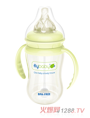 飛樂比寬口玻璃小奶瓶160ml