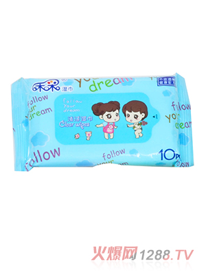 禾采10片啟封yinge清潔濕巾（藍(lán)色）