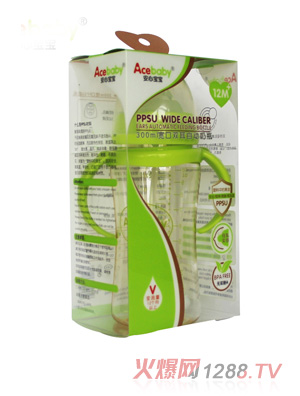 ���Č���300ml�����p���Ԅ�(d��ng)PPSU��ƿ�Gɫ���b