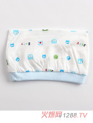 金色小魚(yú)單面麻塞爾纖維嬰童帽