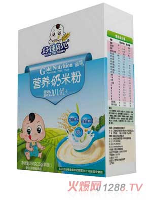 好佳貝兒嬰幼兒優(yōu)+盒裝營養(yǎng)奶米粉
