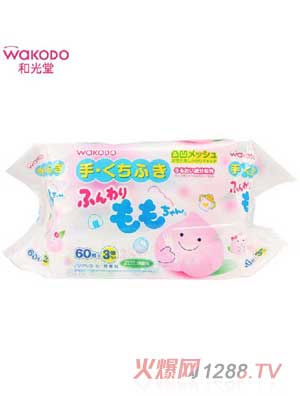 和光堂桃桃yinge手口濕巾60片