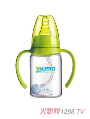 優(yōu)樂(lè)寶PP標(biāo)準(zhǔn)口徑有柄自動(dòng)奶瓶120ML(S)