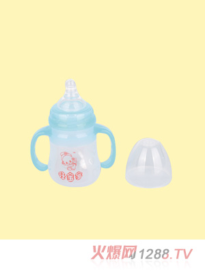 旺寶寶標(biāo)口徑弧形PP奶瓶