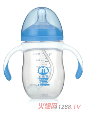 美凱蒂PP奶瓶180ML藍色