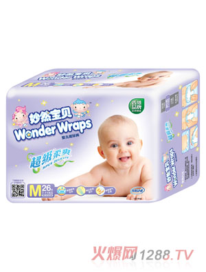 妙然寶貝超級柔爽yinge紙尿褲M碼26片