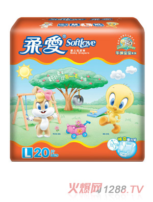 柔愛(ài)華納寶寶紙尿褲L碼20片