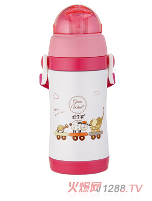 好樂嬰背帶水杯紅色