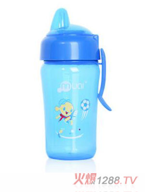 母愛活力寶寶運動鴨嘴學(xué)飲杯300ml 藍