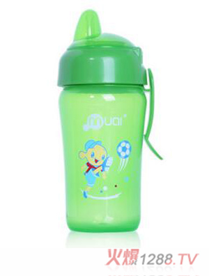 母愛活力寶寶運動鴨嘴學(xué)飲杯300ml 綠