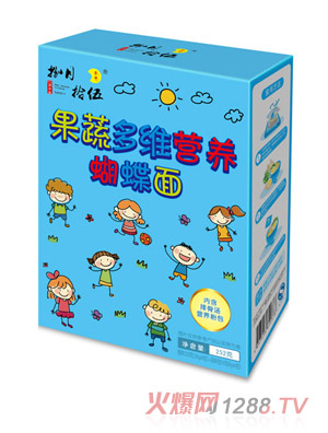 捌月拾伍果蔬多維營(yíng)養(yǎng)蝴蝶面252g