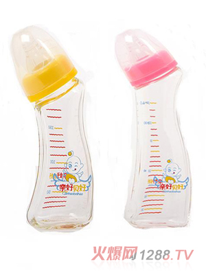 親好貝好仿母乳化彎頭弧形奶瓶
