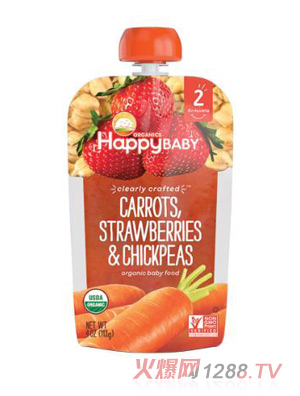 禧貝草莓胡蘿卜鷹嘴豆泥
