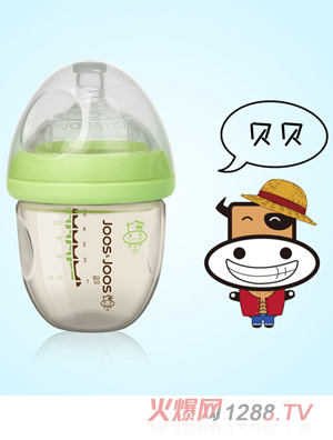 吉子天然母乳PPSU奶瓶 180ml 嫩綠色（貝貝）