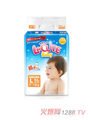 樂(lè)可愛(ài)日本原裝紙尿褲大號(hào)l54片(9-14kg)