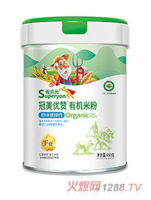 佐貝元冠美優(yōu)贊有機米粉-原味鐵鋅鈣