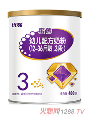 圣元優(yōu)強(qiáng)蜜蓓幼兒配方奶粉（12-36月齡，3段）400g