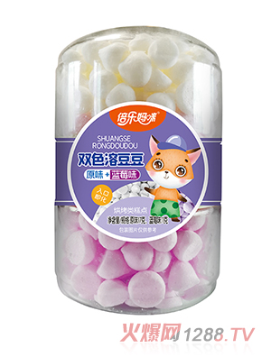 倍樂(lè)媽咪雙色溶豆豆-雙扣罐原味+藍(lán)莓味