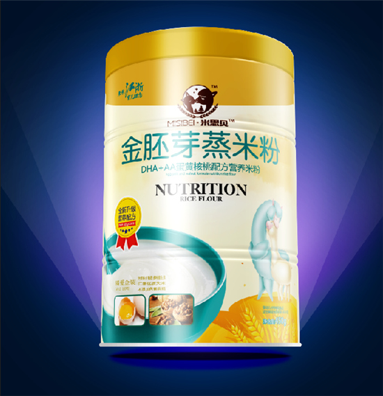 米思貝金胚芽蒸米粉蛋黃核桃配方