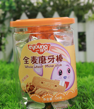 一揚(yáng)核桃味全麥磨牙棒