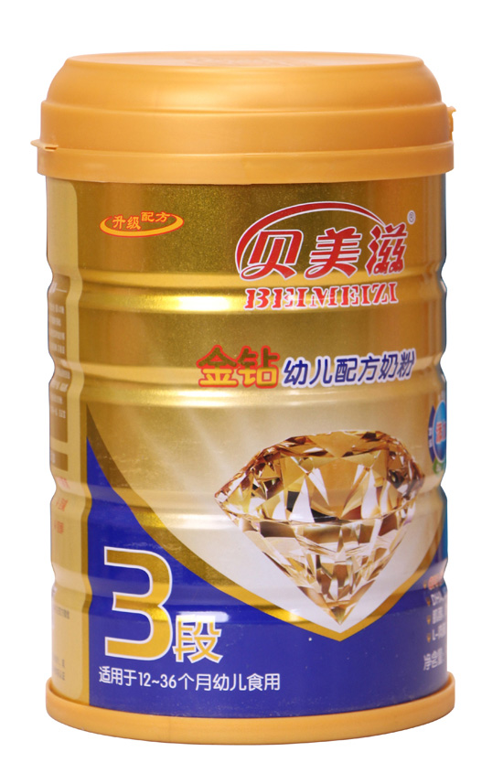 貝美滋金鉆幼兒配方奶粉聽(tīng)裝3段
