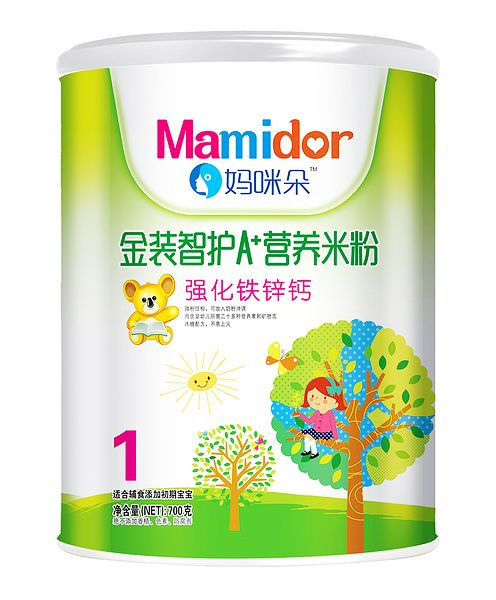 媽咪朵智護(hù)強(qiáng)化鐵鋅鈣A+營養(yǎng)米粉(聽裝)