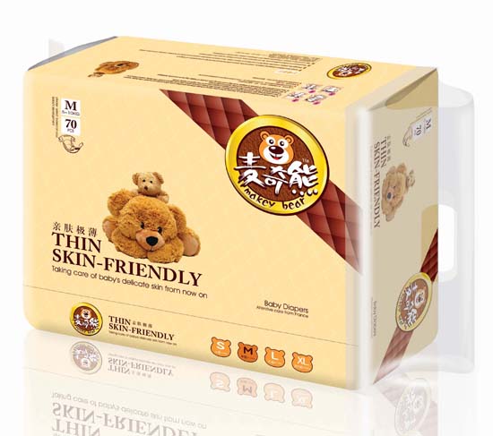 麥奇熊嬰兒紙尿片M碼70片大包裝