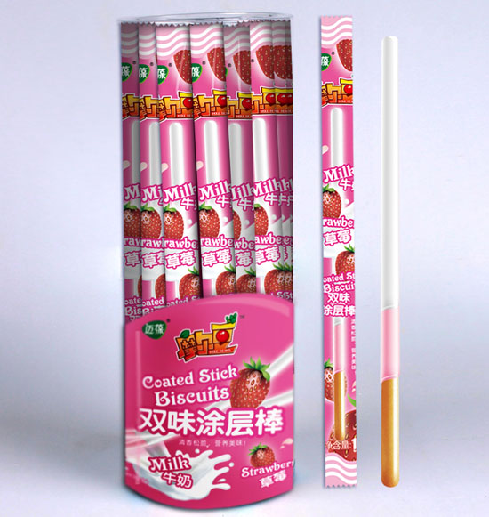 邁葆摩爾豆牛奶草莓雙味涂層棒