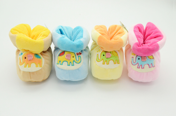 愛嬰童長筒襪中幫軟底保暖寶寶學(xué)步鞋