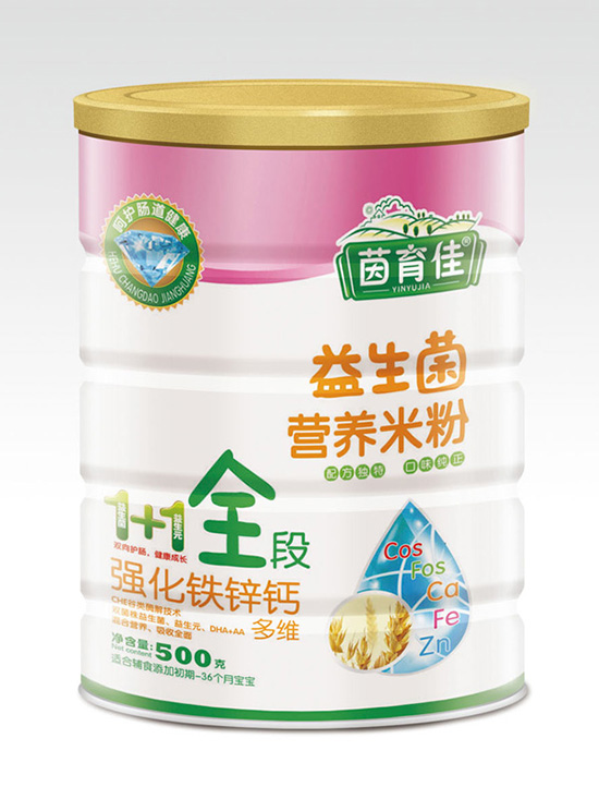 茵育佳強(qiáng)化鐵鋅鈣益生菌營(yíng)養(yǎng)米粉